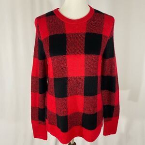 Old Navy Buffalo Plaid Crewneck Sweater